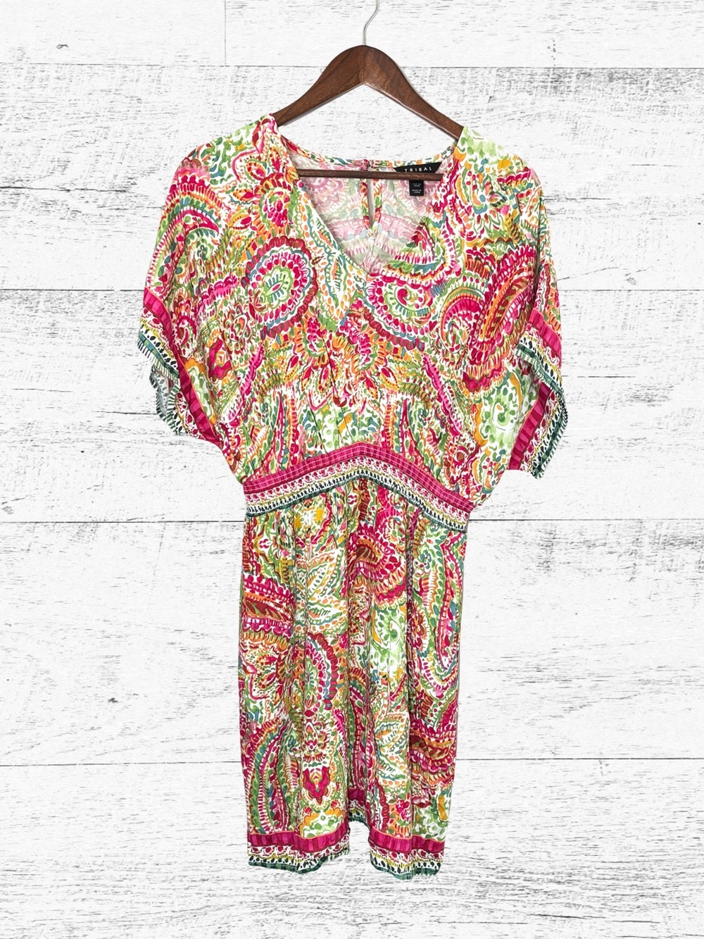 Tribal Pink Paisley Print dress